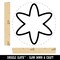 Asterisk Symbol Outline Self-Inking Rubber Stamp for Stamping Crafting Planners